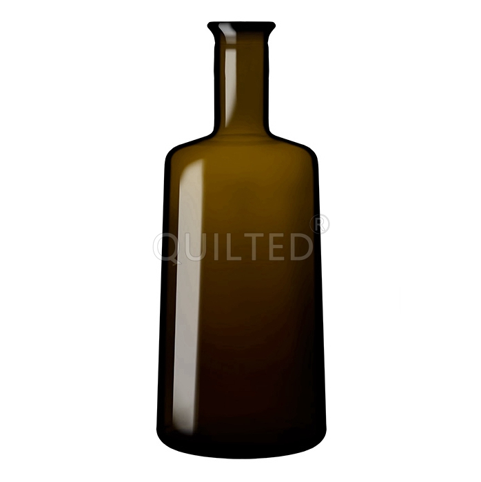 amber liquor bottle 
