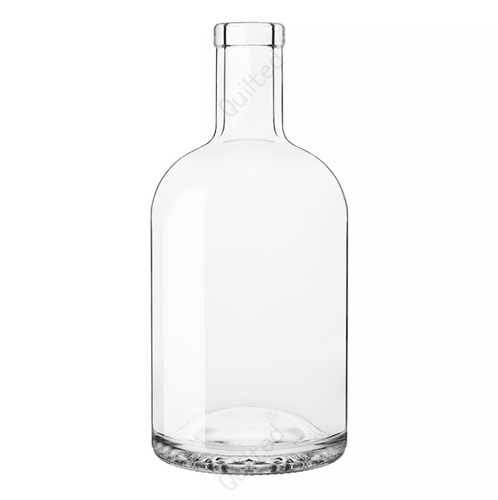 clear glass bottle 