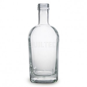 Round 500 ml custom colour liquor glass vodka bottle