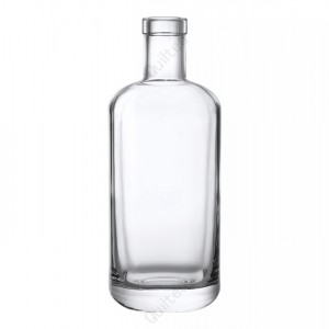 Good price 750 ml liquor glass vodka bottle with cork