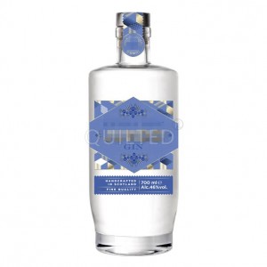 Fancy design 700 ml round liquor glass vodka bottle