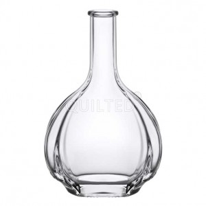700 ml unqiue shape clear liquor glass whisky bottle