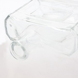 Flat Square Wine Bottle