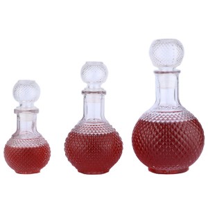 250 ml 500 nk China Wholesale Vodka Round shape wine bottle