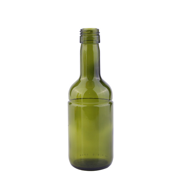 green wine bottle