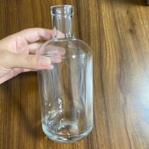 700ml 750ml Pacho Extra Flint Cylindrical Round Glass Bottle for Liquor
