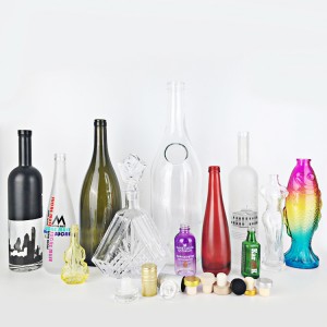 custom 700 ml round shape liquor bottle