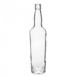 750 ml Clear Glass Whiskey Malt Liquor Bottles