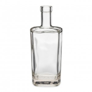 750 ml Clear Glass Contessa Liquor Bottle