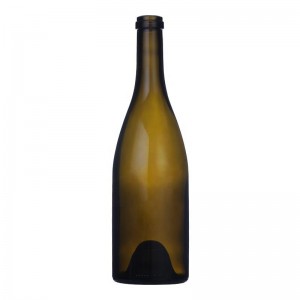 W-6 750ml Burgundy Wine Red Glass Bottle