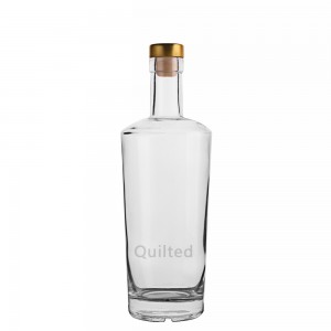 700 ml round shape liquor glass vodka bottle