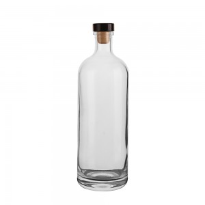700 ml round liquor glass bottle