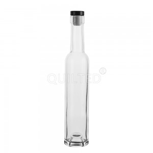 Bulk 200 ml liquor glass vodka bottle with cork