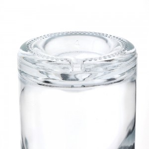 Long neck clear glass 750 ml liquor bottle