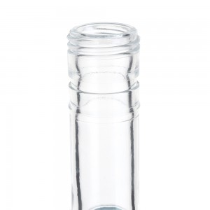 1000 ml round liquor clear glass bottle