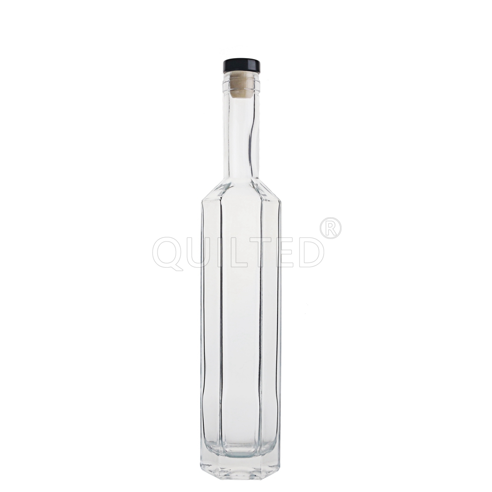 375 ml Hexagonal shape liquor glass brandy bottle Featured Image