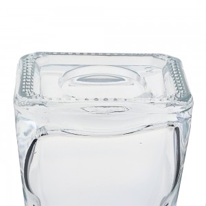 Design clear glass 700 ml liquor bottle with cork