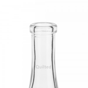 Design 700 ml unique shape liquor bottle with cork