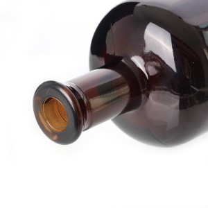 750 ml Amber Colored Glass Juniper Liquor Bottles