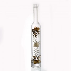China Wholesale  375 ml ice wine liquor paper transfer glass bottle with cork – QLT