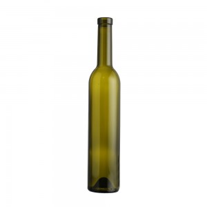 375 ml different color ice wine glass bottle with cork