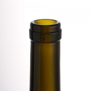 375 ml brown color wine liquor glass bottle with cork – QLT