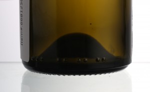 375 ml brown color red wine glass bottle