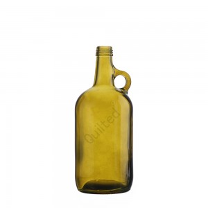 700 ml liquor wine handle glass bottle with screw