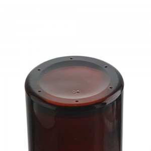 700 ml amber liquor round shape glass bottle