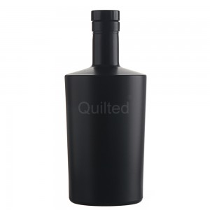 750 ml square shape liquor glass vodka bottle