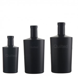 PASSION 100ml 375ml 500ml 750ml Custom Black Matte Liquor Glass Bottles