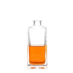 500ml Clear Square Liquor Glass Bottles