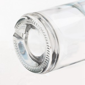 700ml Round Clear Liquor Glass Bottle