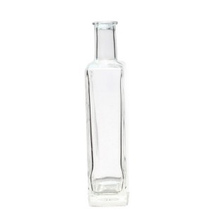 500ml Clear Flat Square Whisky Glass Bottles