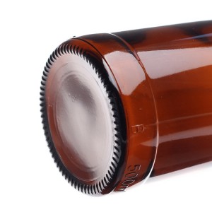 500ml Short Amber Glass Beer Bottle