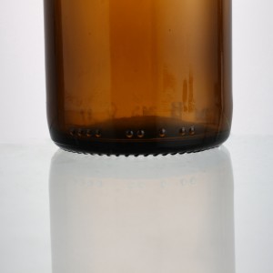 300 ml amber color beer glass bottle with crown