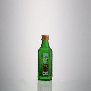 Mini size liquor 50 ml glass vodka bottle with screw