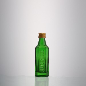 50 ml Mini liquor glass bottle with screw