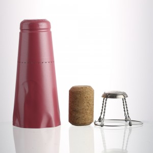 250 ml amber color champagne wine glass bottle