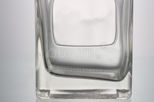 250 ml square shape liquor glass vodka bottle