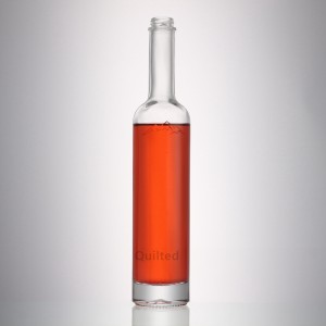 350 ml clear liquor glass vodka bottle with screw