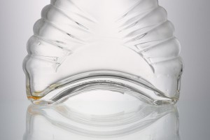 700 ml liquor clear flat glass bottle