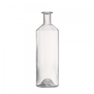 700 ml round liquor glass bottle with stopper cork