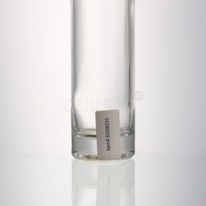 Design 200 ml round liquor glass vodak bottle with lid