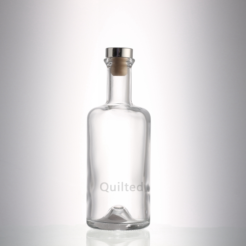 clear glass bottle 
