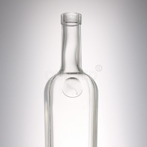 Good price 350 ml clear liquor glass whisky bottle
