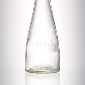 Design 375 ml long neck liquor amber glass bottle