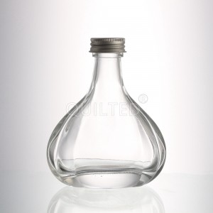 MIni 120 ml Bud shape clear liquor glass vodka bottle