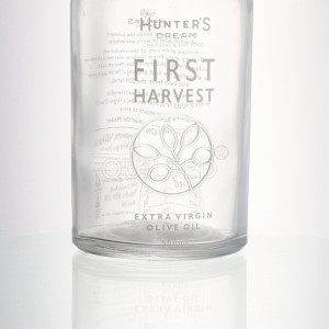 Customized 500 ml round liquor glass vodka bottle