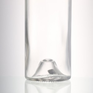 1000 ml liquor clear glass bottle with cork